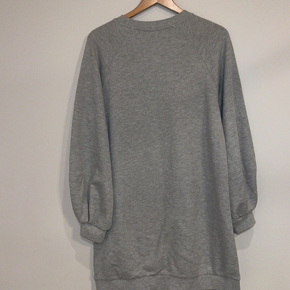 Topshop grey sweatshirt dress - Picture 6 of 7
